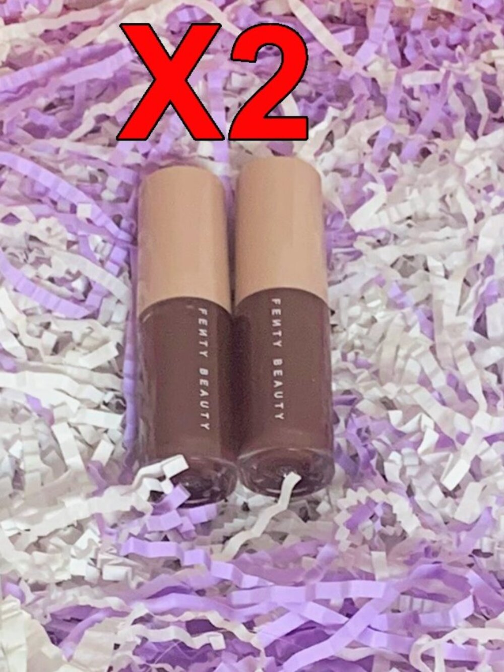 2 Pack Fenty Beauty by Rihanna Gloss Bomb Heat Lip Plumper Hot Chocolit 2X 2ml